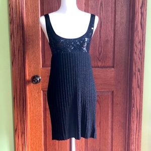 BeBe Sequined Metallic Mini Dress